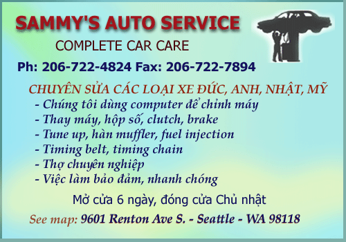 Sammy Auto 206-722-4824